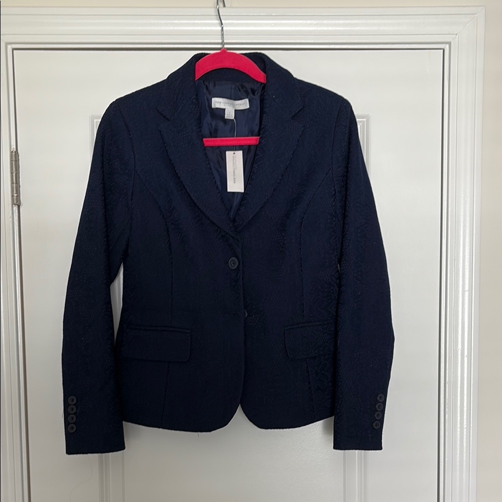 Women's Navy Blazer w/ lace detailing